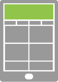 Tablet formats placement example