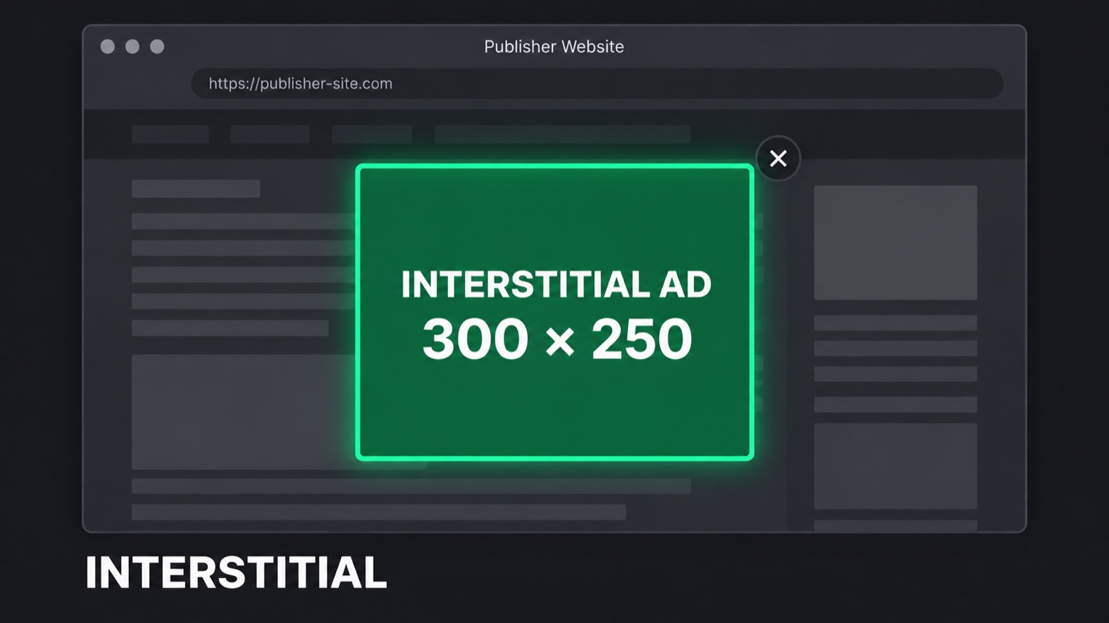 Interstitials placement example