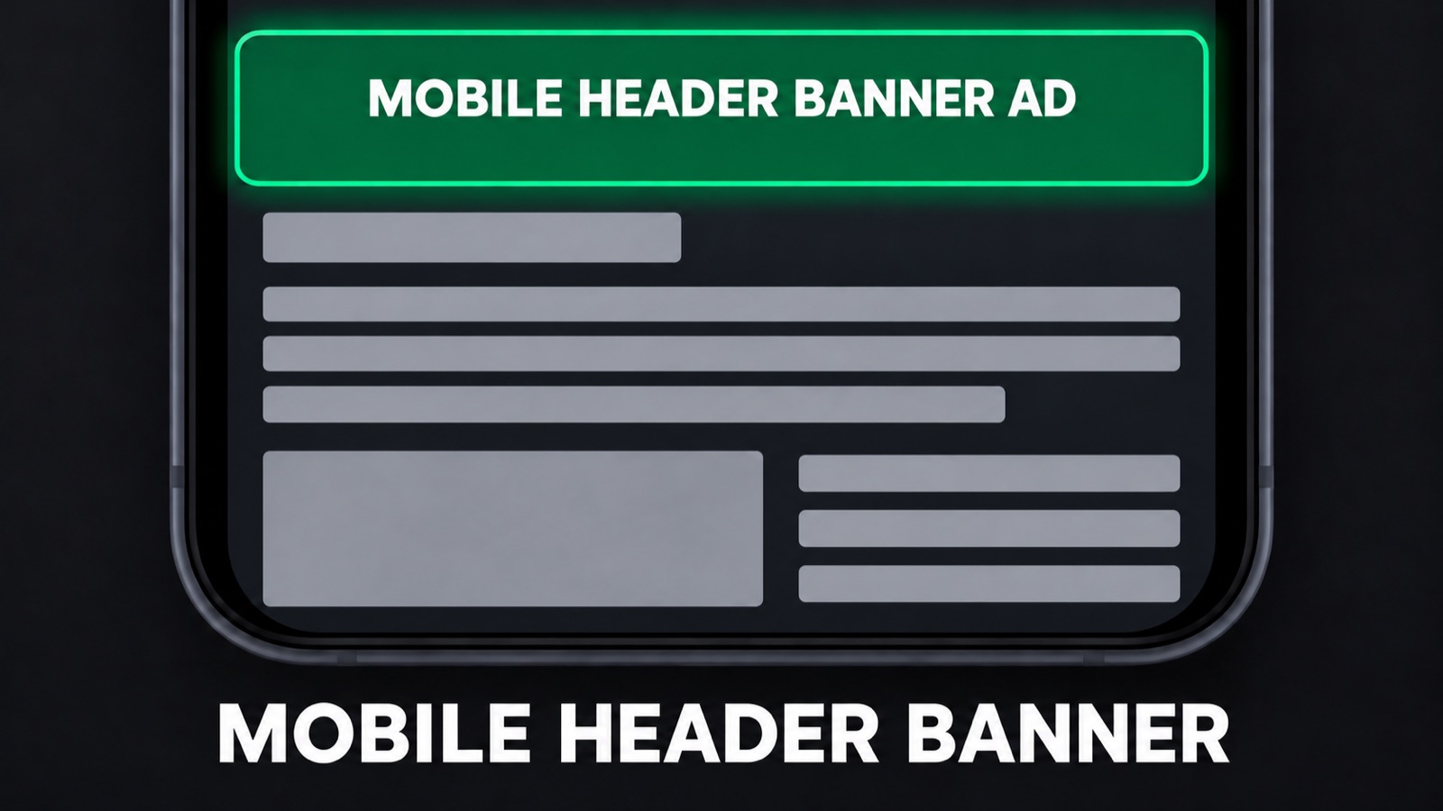 Mobile formats placement example