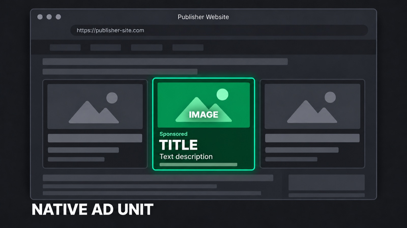 Native ads placement example